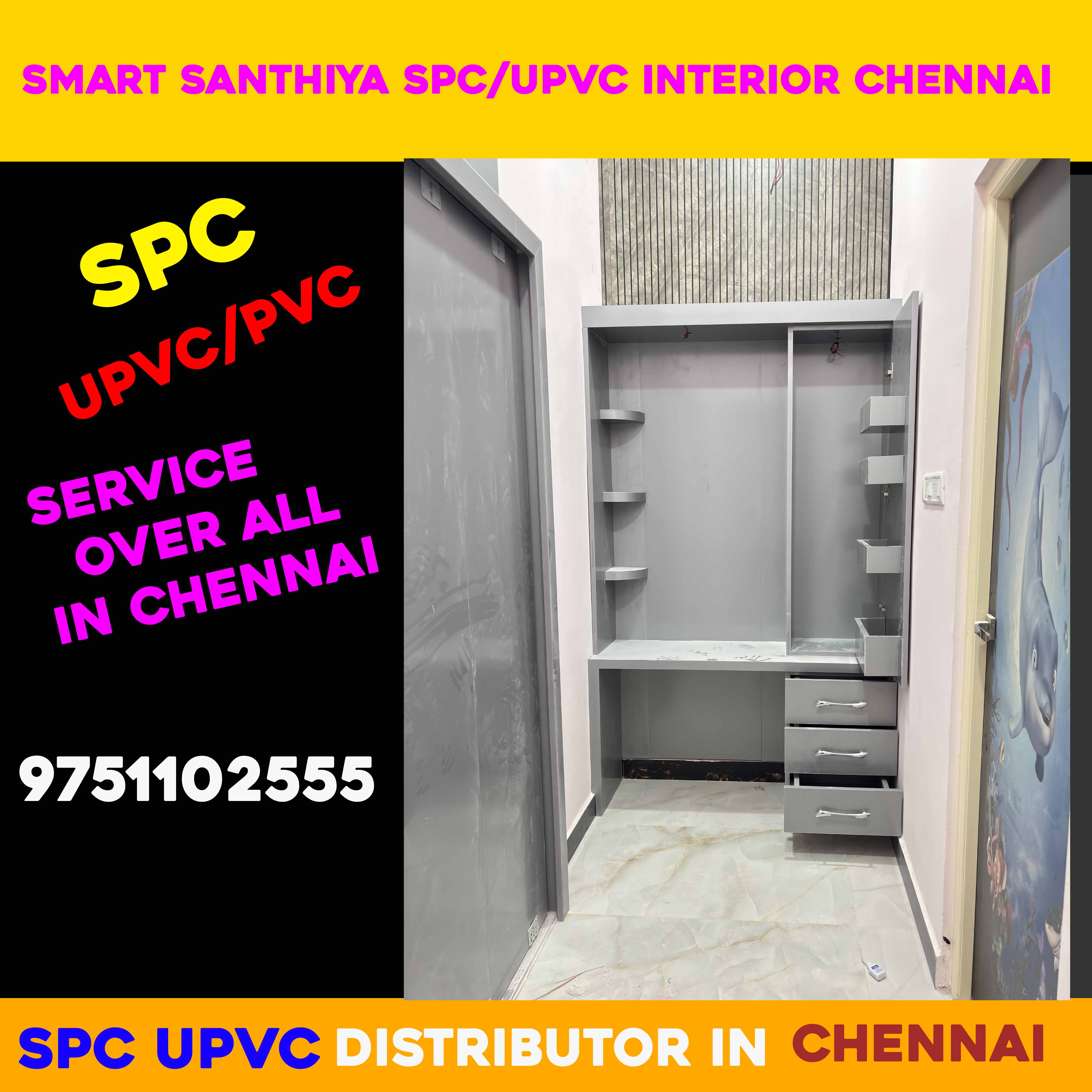 spc grey color modular kitchen chennai